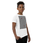 Kid's Geometric T-Shirt - The Bullseye - Zebra High Contrast Apparel and Clothing for Parents and Kids