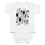Matching Parent & Baby Set - The Trail - White bodysuit