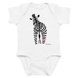 Matching Parent & Baby Set - The Signature Zebra - White bodysuit