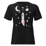 Matching Parent & Baby Set (Women's) - The Blastoff - Black women's tee