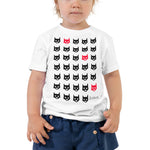 Toddler Doodles T-Shirt - The Cats - Zebra High Contrast Apparel and Clothing for Parents and Kids