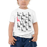 Toddler Doodles T-Shirt - The Giraffe Tower - Zebra High Contrast Apparel and Clothing for Parents and Kids