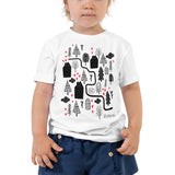 Toddler Doodles T-Shirt - The Trail - Zebra High Contrast Apparel and Clothing for Parents and Kids