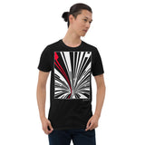 Men's Stripe T-shirt - The Odyssey - Zebra High Contrast Apparel and Clothing for Parents and Kids