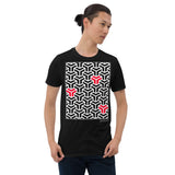 Men's Geometric T-Shirt - The Mamba - Zebra High Contrast Apparel and Clothing for Parents and Kids