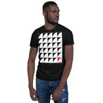 Men's Geometric T-Shirt - The Rising Moons - Zebra High Contrast Apparel and Clothing for Parents and Kids