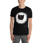 Men's Doodles T-Shirt - The Hedgehog - Zebra High Contrast Apparel and Clothing for Parents and Kids