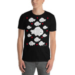 Men's Doodles T-Shirt - The Koi - Zebra High Contrast Apparel and Clothing for Parents and Kids