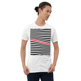 Men's Stripe T-shirt - The Wave - Zebra High Contrast Apparel and Clothing for Parents and Kids