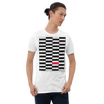 Men's Geometric T-Shirt - The Piano - Zebra High Contrast Apparel and Clothing for Parents and Kids