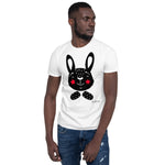 Men's Doodles T-Shirt - The Bunny - Zebra High Contrast Apparel and Clothing for Parents and Kids