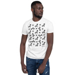 Men's Doodles T-Shirt - The Zebra Dazzle - Zebra High Contrast Apparel and Clothing for Parents and Kids