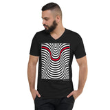 Men's Stripe T-shirt - The Pyramid - Zebra High Contrast Apparel and Clothing for Parents and Kids