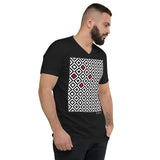 Men's Geometric T-Shirt - The Diamonds - Zebra High Contrast Apparel and Clothing for Parents and Kids