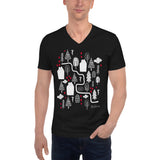 Men's Doodles T-Shirt - The Trail - Zebra High Contrast Apparel and Clothing for Parents and Kids