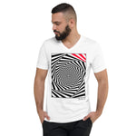 Men's Stripe T-shirt - The Secret Agent - Zebra High Contrast Apparel and Clothing for Parents and Kids