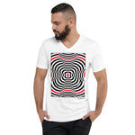 Men's Stripe T-shirt - The Flower - Zebra High Contrast Apparel and Clothing for Parents and Kids