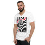 Men's Stripe T-shirt - The Column - Zebra High Contrast Apparel and Clothing for Parents and Kids