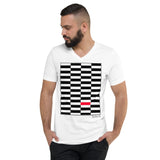 Men's Geometric T-Shirt - The Piano - Zebra High Contrast Apparel and Clothing for Parents and Kids