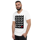 Men's Geometric T-Shirt - The Rising Moons - Zebra High Contrast Apparel and Clothing for Parents and Kids