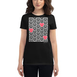 Women's Geometric T-Shirt - The Mamba - Zebra High Contrast Apparel and Clothing for Parents and Kids