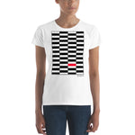 Women's Geometric T-Shirt - The Piano - Zebra High Contrast Apparel and Clothing for Parents and Kids