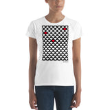 Women's Geometric T-Shirt - The Nemo - Zebra High Contrast Apparel and Clothing for Parents and Kids