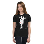 Kid's Doodles T-Shirt - The Giraffe - Zebra High Contrast Apparel and Clothing for Parents and Kids