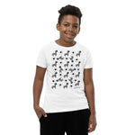 Kid's Doodles T-Shirt - The Zebra Dazzle - Zebra High Contrast Apparel and Clothing for Parents and Kids