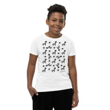 Kid's Doodles T-Shirt - The Zebra Dazzle - Zebra High Contrast Apparel and Clothing for Parents and Kids