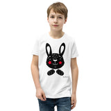 Kid's Doodles T-Shirt - The Bunny - Zebra High Contrast Apparel and Clothing for Parents and Kids